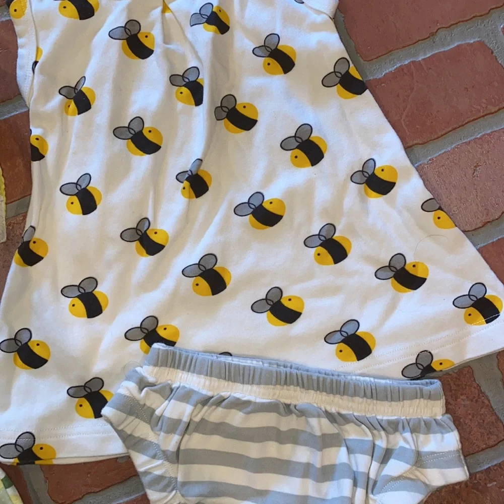 Cat & Dogma baby boden bee lemon/lime babygirl bundle!!